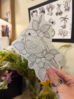 Image of Bird & berries 