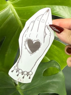 Image of Heart hand - bigger sizes available