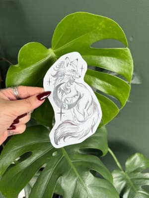 Image of Celestial fox-high end pricing for large thigh piece