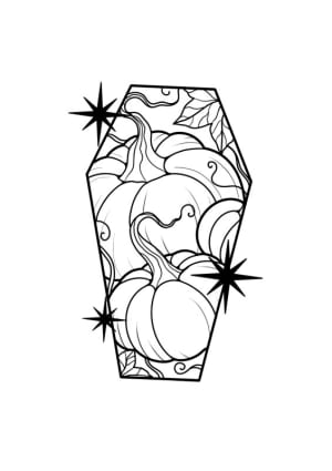 Image of Pumpkin coffin 