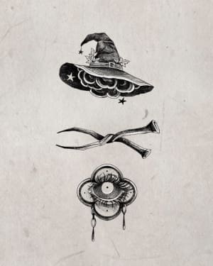 Image of Hat / nails / lovers eye 