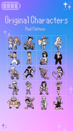 Image of Original Pixel Characters