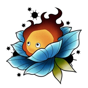 Image of Calcifer in a flower