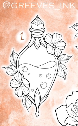 Image of Potion bottle - 5inch