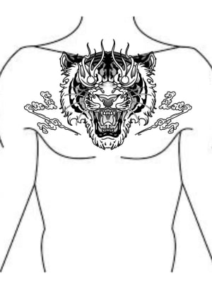 Image of Tiger Chest Piece