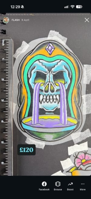 Image of Crying skull