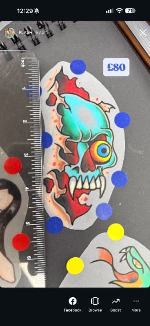 Image of Skin rip skull