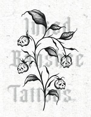 Image of Skull Flowers  • minimum size 10cm