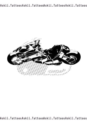 Image of Kaneda’s bike - pull shadow 