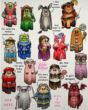 Image of Shrek ghosties-colour. Aldershot only