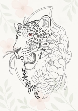 Image of Leopard Thigh Piece 