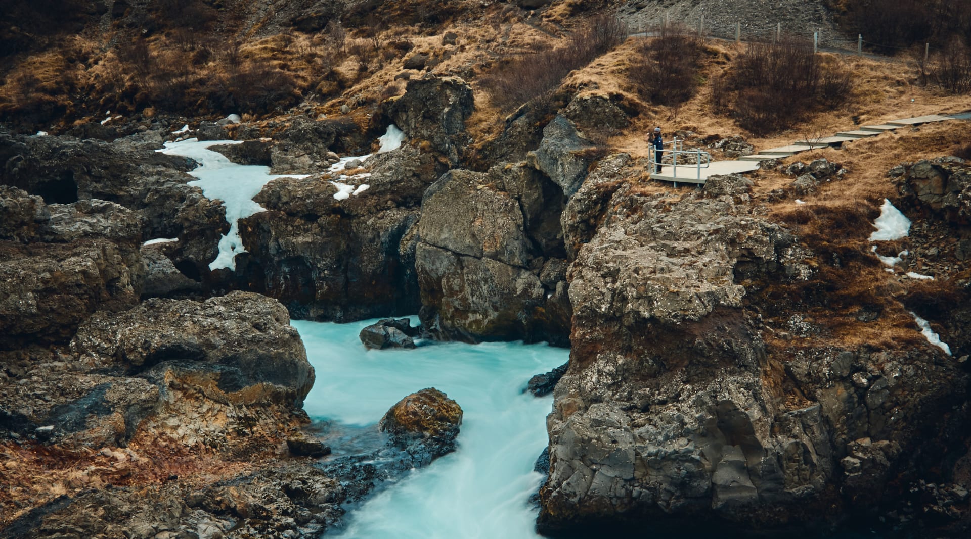 Barnafoss waterfall