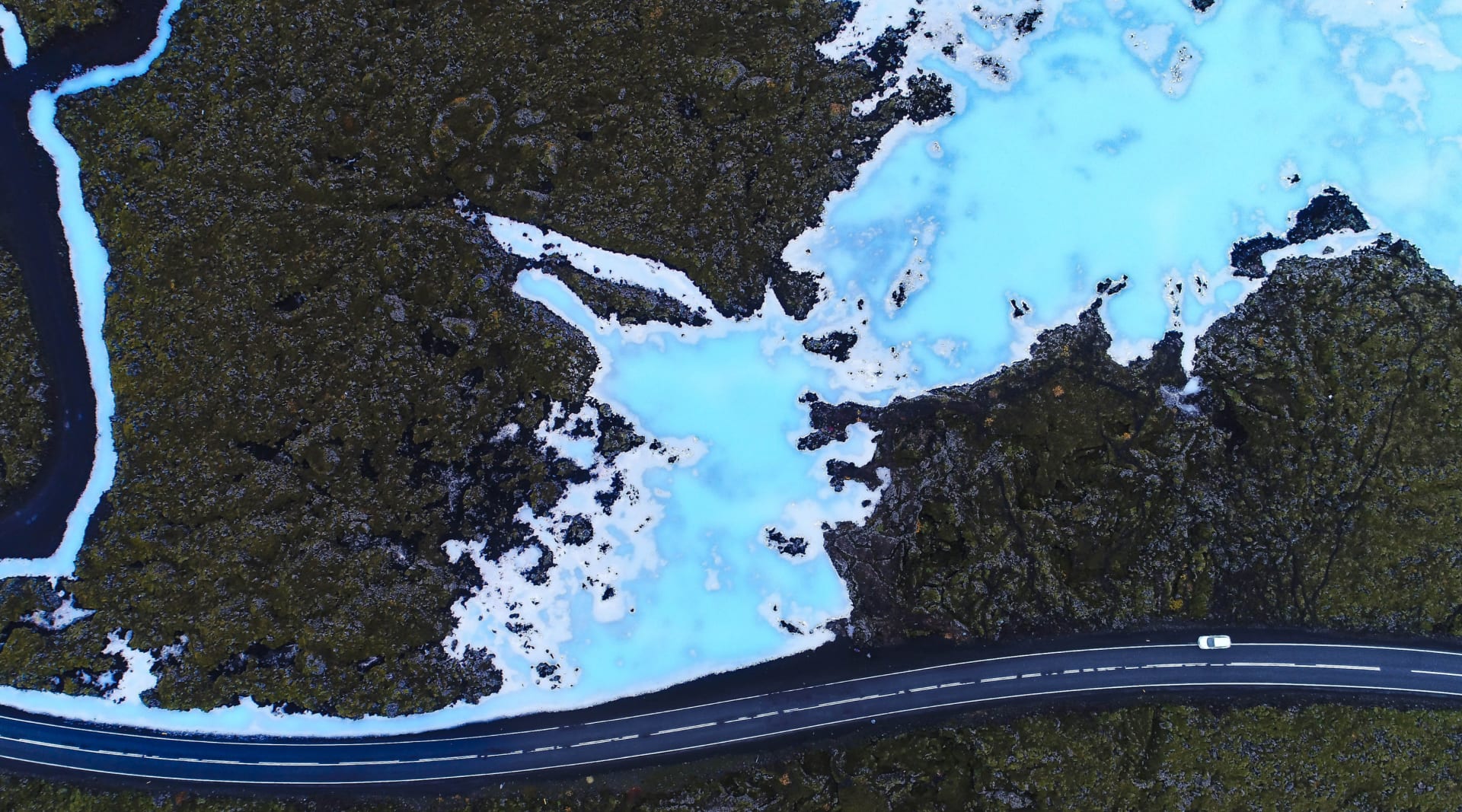 The Blue Lagoon in the Svartsengi geothermal field