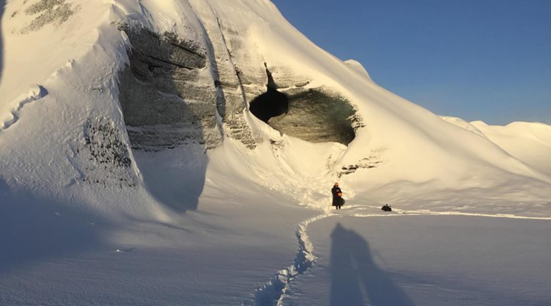 Ice cave in Myrdalsjokull Glacier