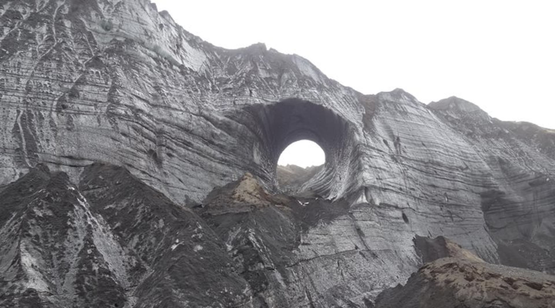 A window in the glacier