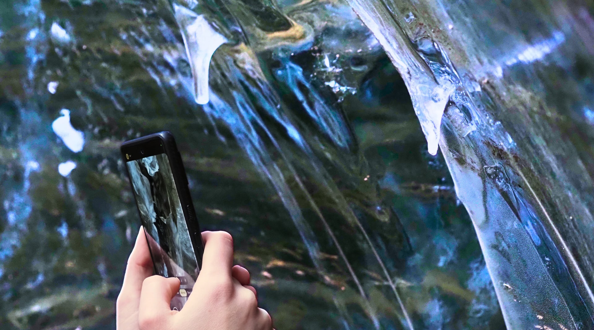 Unique Photo Opportunity to Shoot Inside the Natural Ice Cave in Iceland