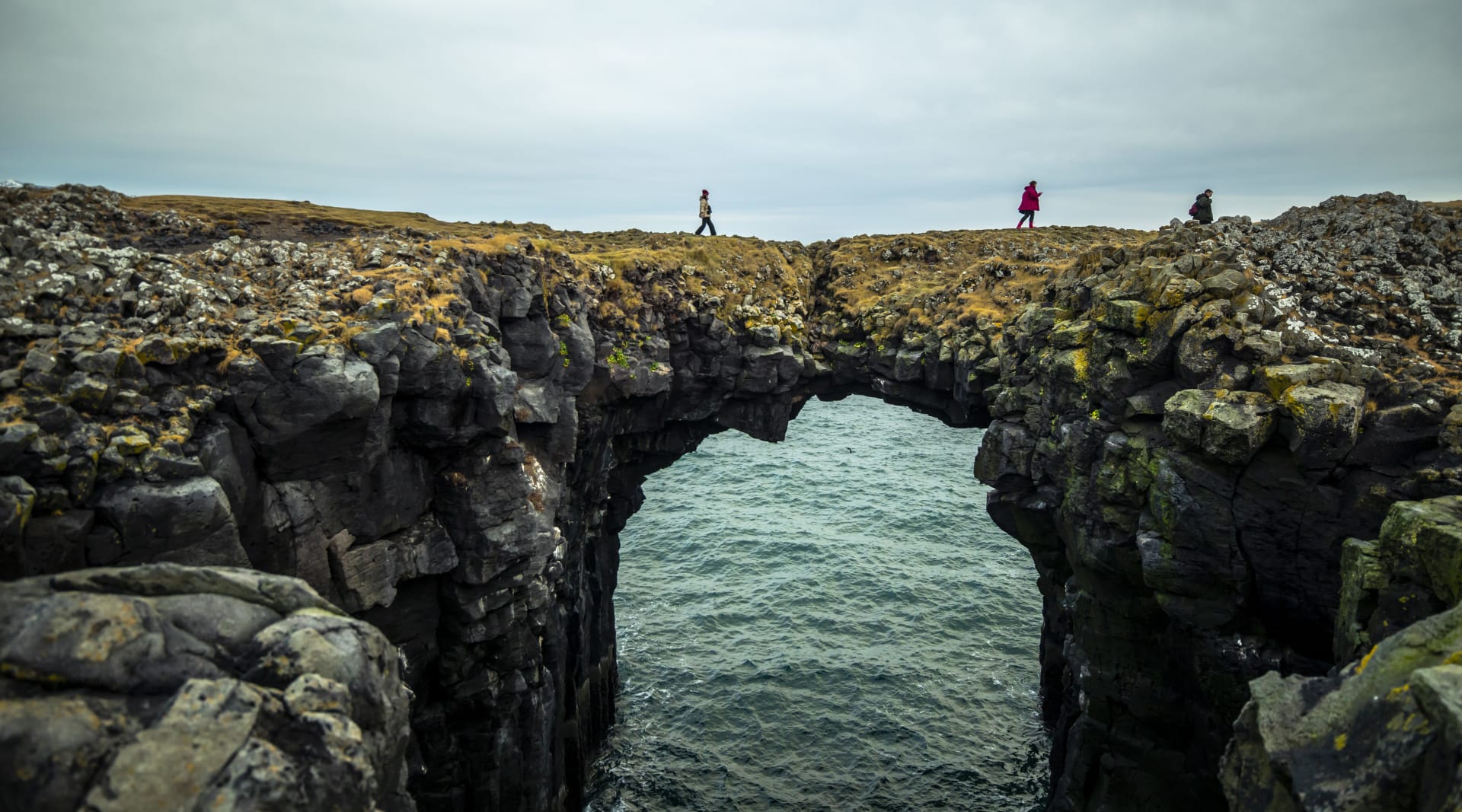 Thrilling walking path at Snæfellsnes Peninsula