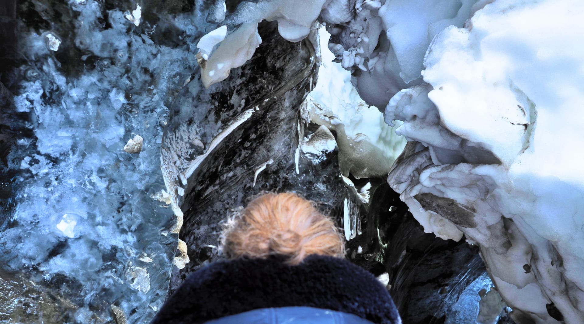 Nature Shapes this Langjökull Ice Cave