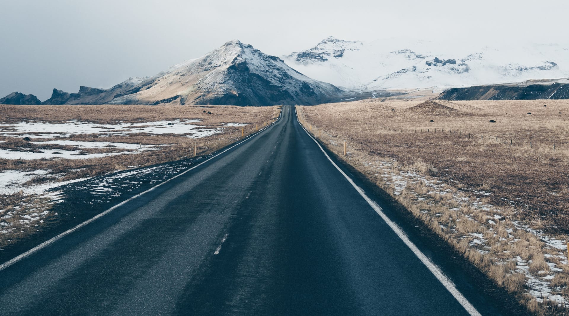 Driving the scenic road on the South Coast Iceland