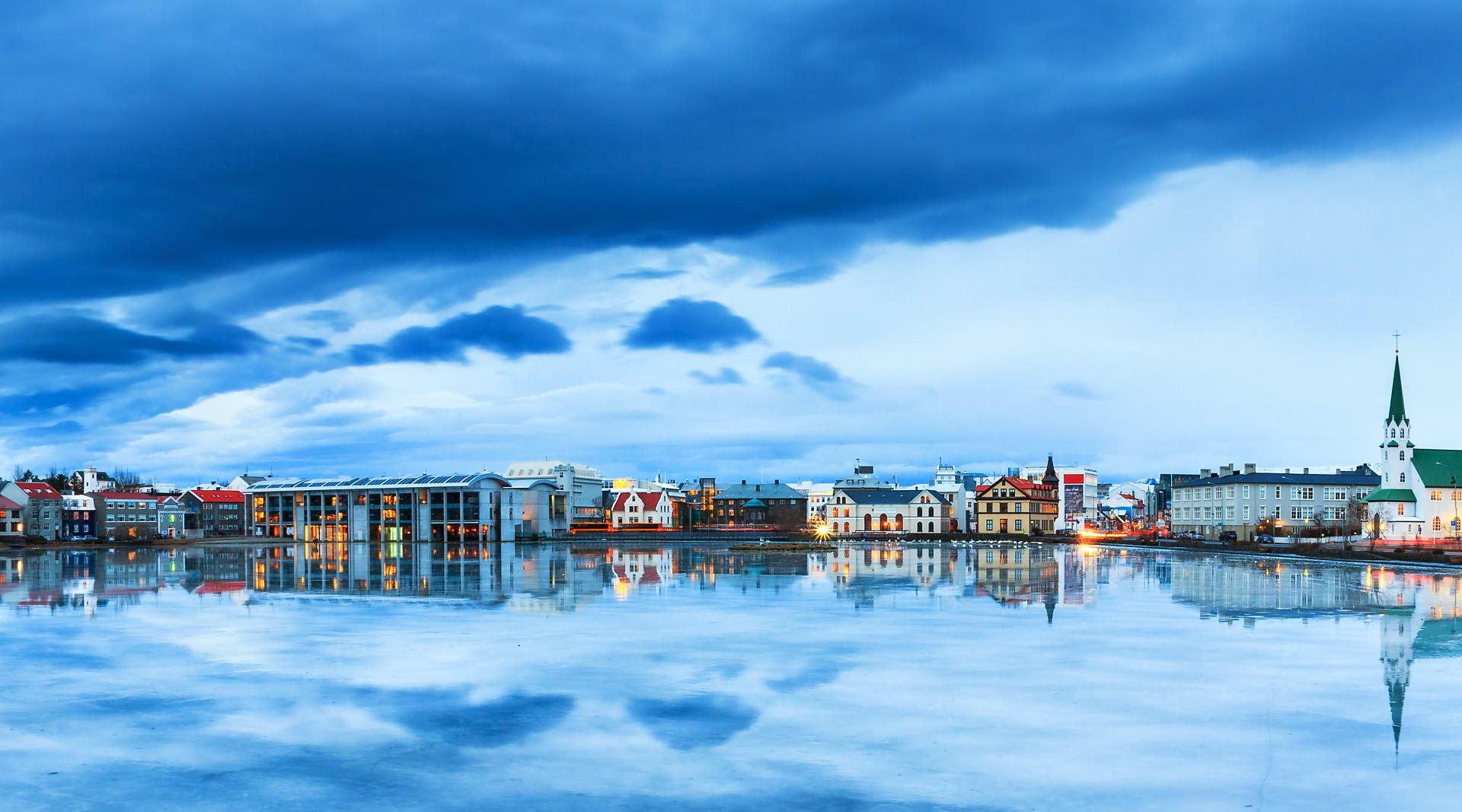 View from the Reykjavik Pond