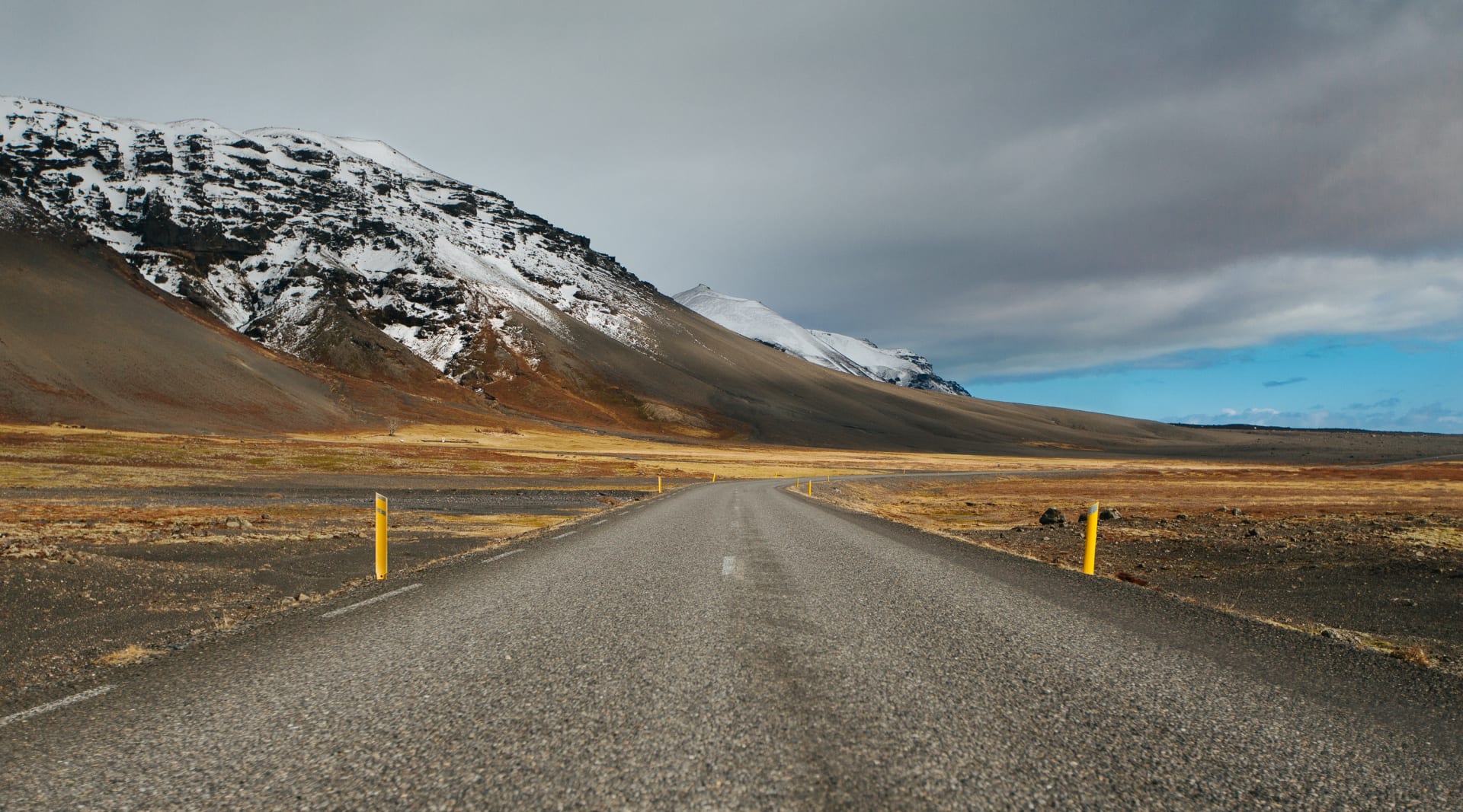 Highway 1 in Iceland on South Coast