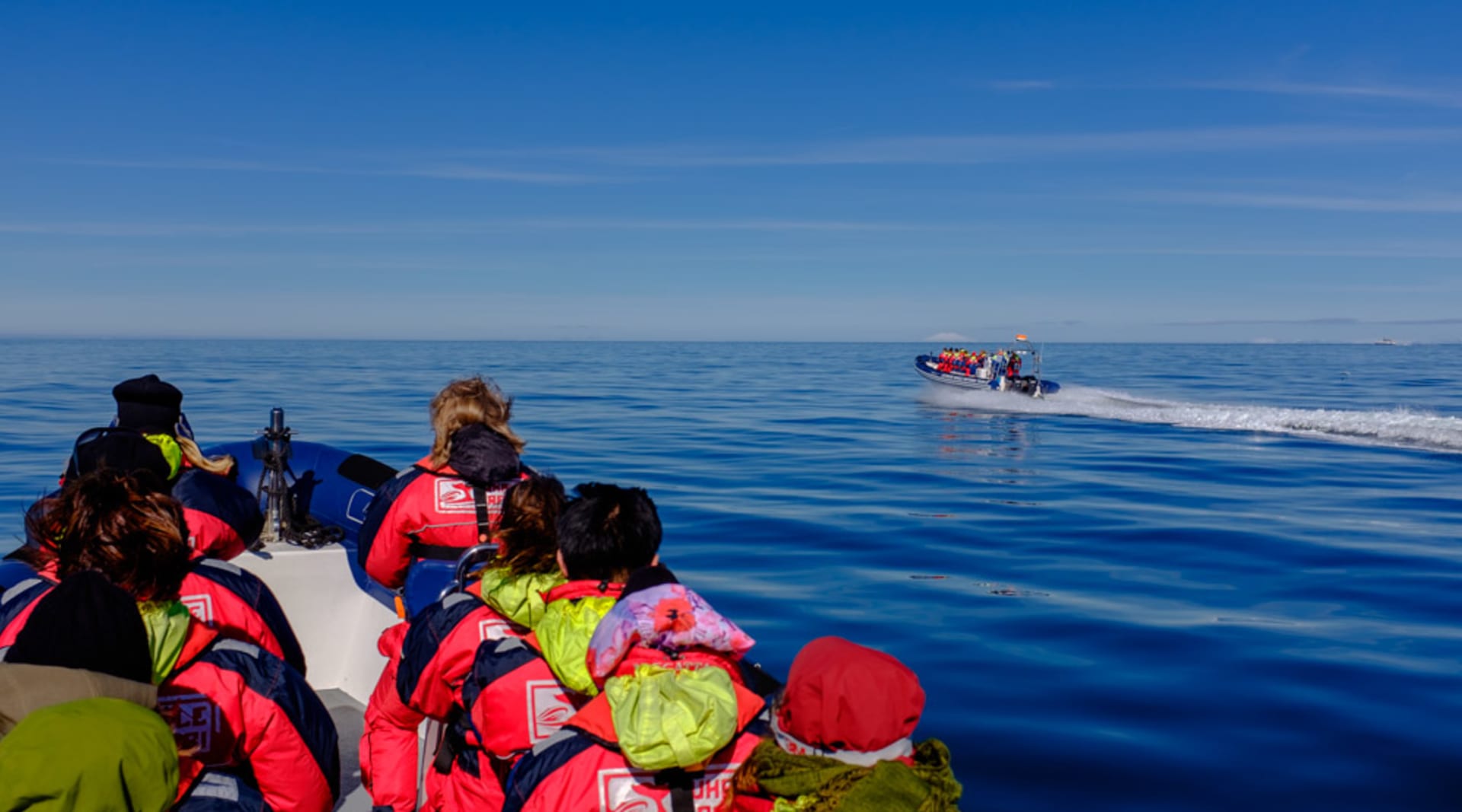 Our RIB boats are named Þruma which is icelandic for Thunder