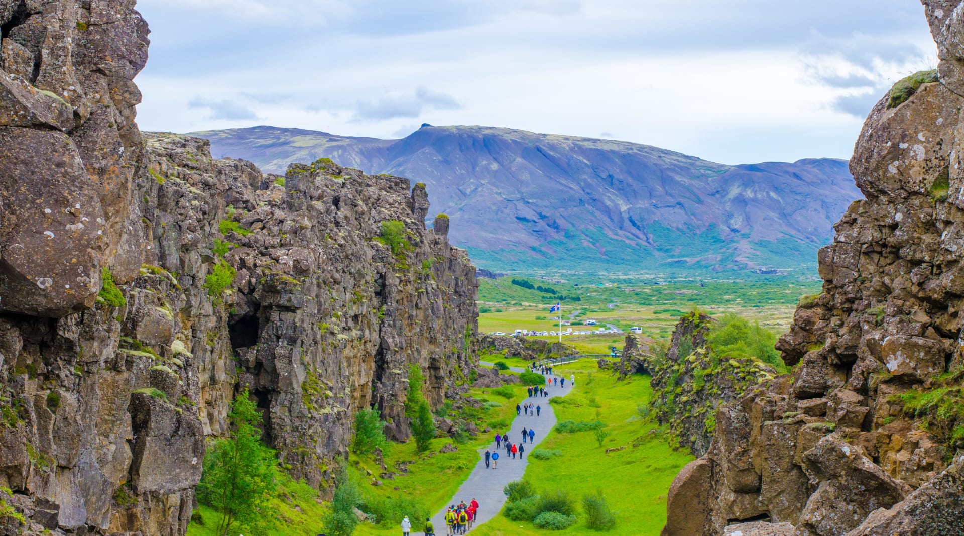 Almannagjá in Þingvellir National Park, Iceland