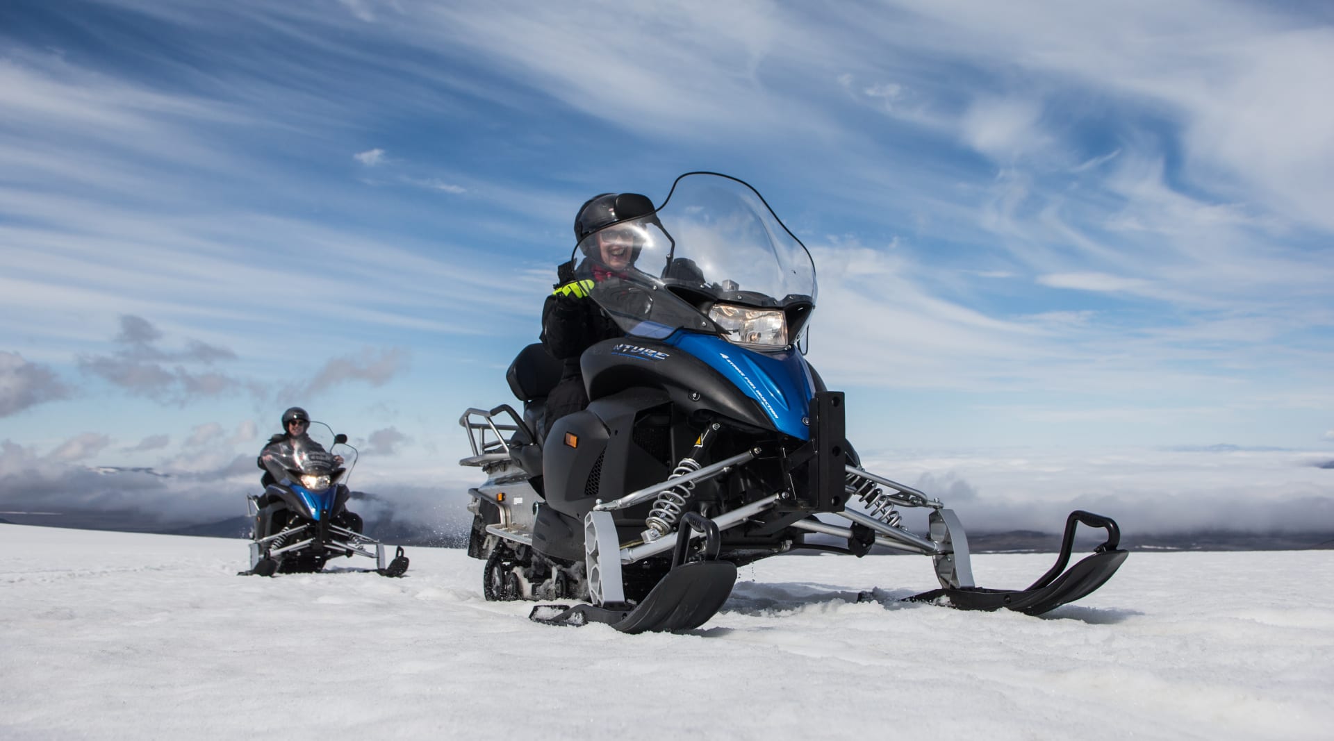 Close-up of a Snowmobile