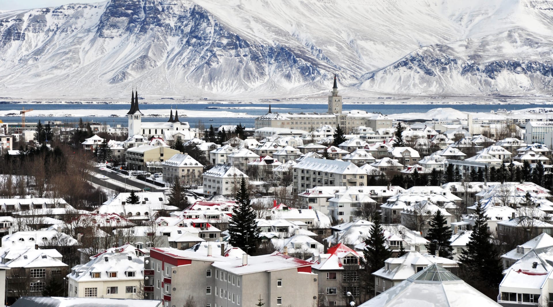 Snow in Reykjavík