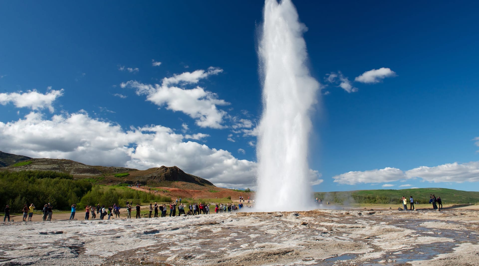 Strokkur erupting