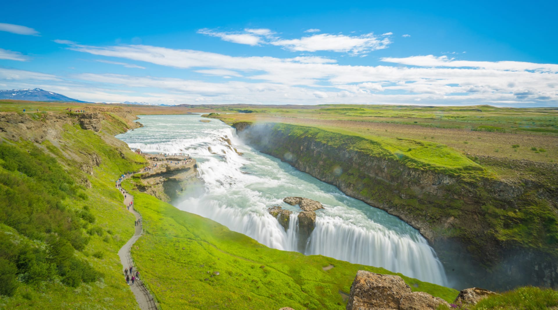 Goldenwater fall in summer