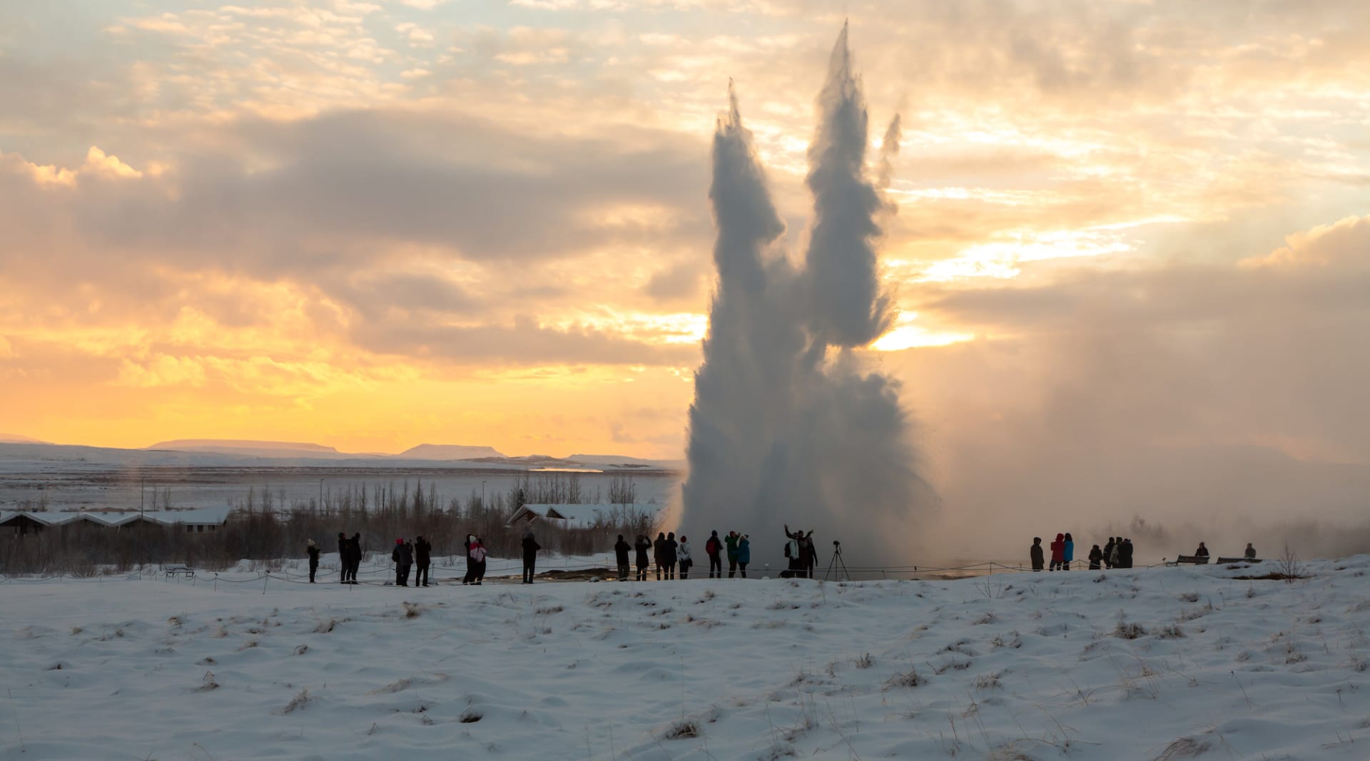 Geyser in the winter