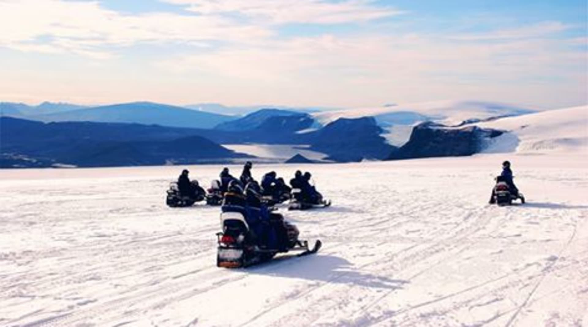 Snowmobiling on Langjökull