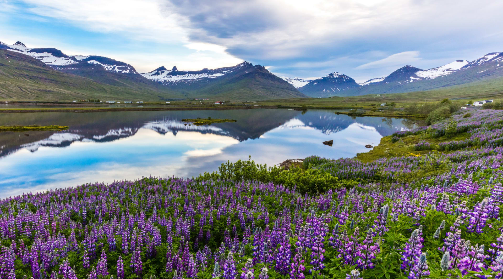 Mountaines in East Fjords in Iceland