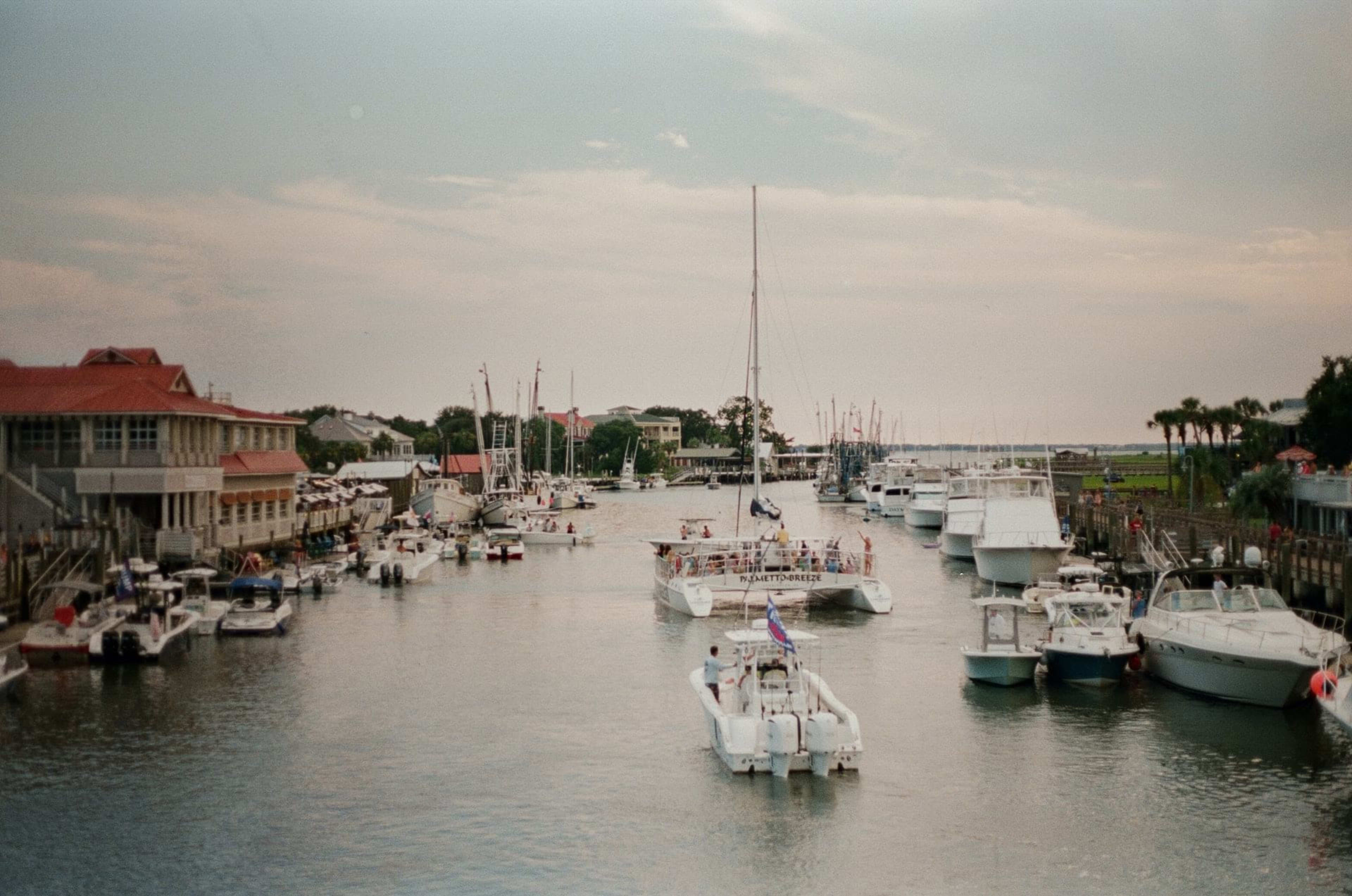 Marina with boats