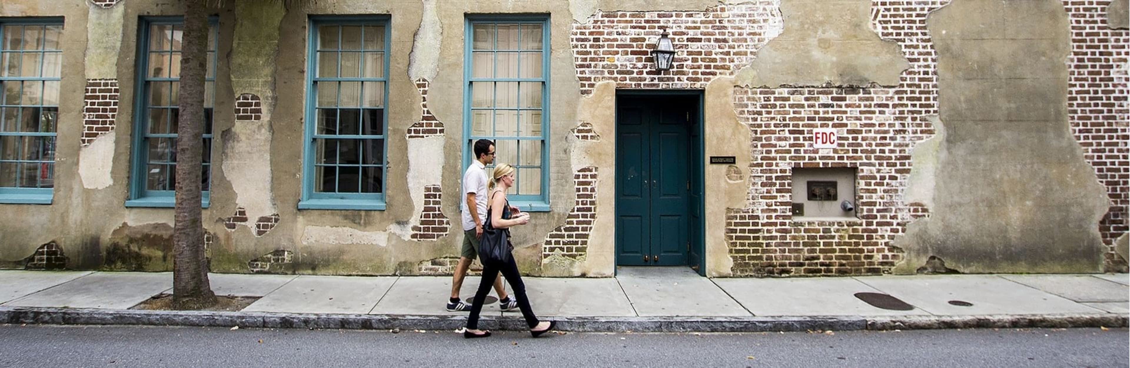 Couple sightseeing