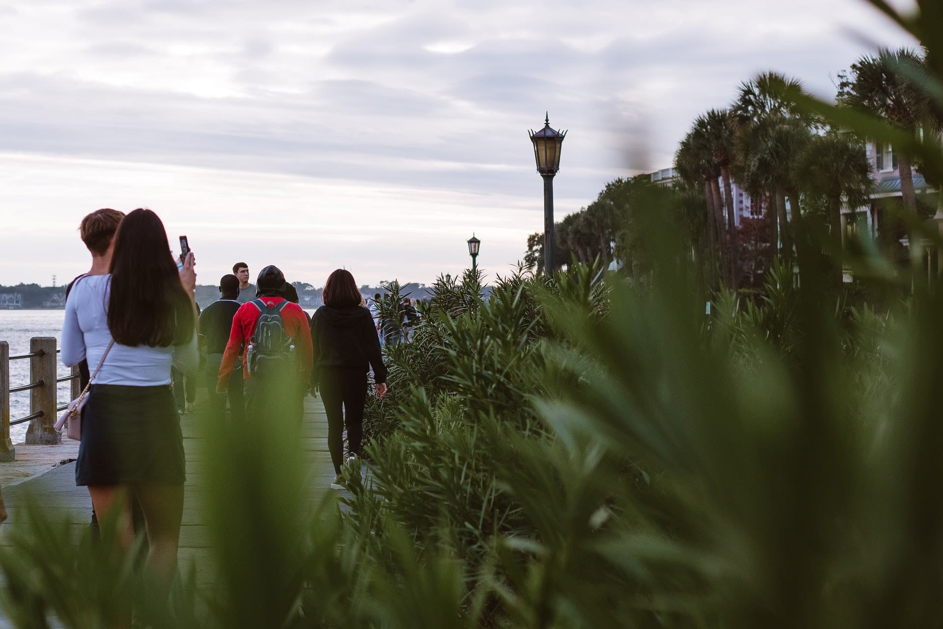 People playing a scavenger hunt game