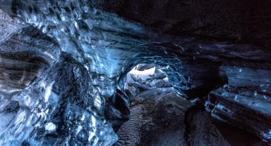 Thumbnail about Looking into a ice cave