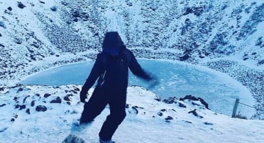 Thumbnail about Penalty kick at the crater Kerid