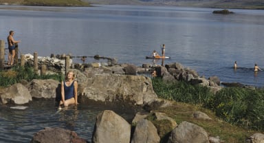 Thumbnail about Explore & experience the many hot springs leading into the ocean and stay for as long as you like