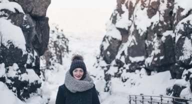 Thumbnail about Walking down Almannagjá fault at Thingvellir National Park