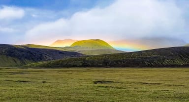 Thumbnail about Beautiful Rainbows are frequent sights in the Highlands of Iceland