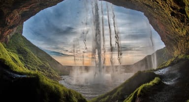 Thumbnail about Walk behind Seljalandsfoss waterfall and feel the power of the elements