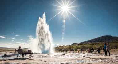 Thumbnail about Geothermal eruption at Geysir Geothermal area