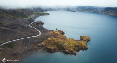 Thumbnail about The road driving along Kleifarvatn