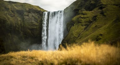 Thumbnail about Beautiful Skógarfoss waterfall on South Coast Iceland