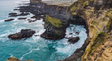Thumbnail about Seacliffs and Lóndrangar pinnacles at Snæfellsnes Peninsula