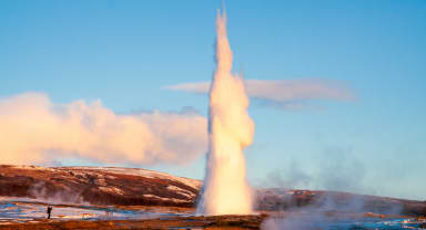 Thumbnail about Strokkur Geyser in winter