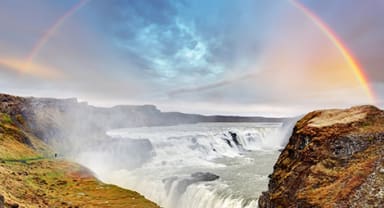 Thumbnail about Gullfoss waterfall