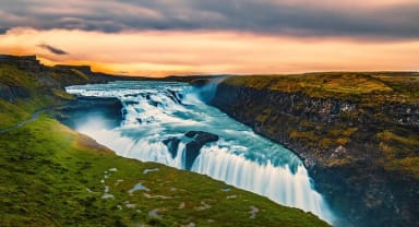 Thumbnail about Gullfoss waterfalls